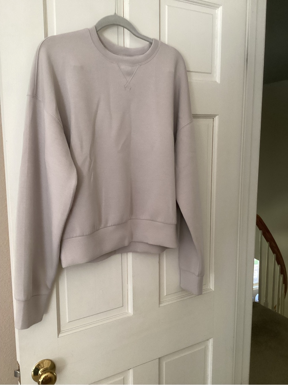 SPANX Women's Crewneck Sweatshirt in Light Lavender